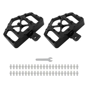 Motorcycle Footrests Foot Pegs for Harley Dyna Softail Touring Models Black - Picture 1 of 20