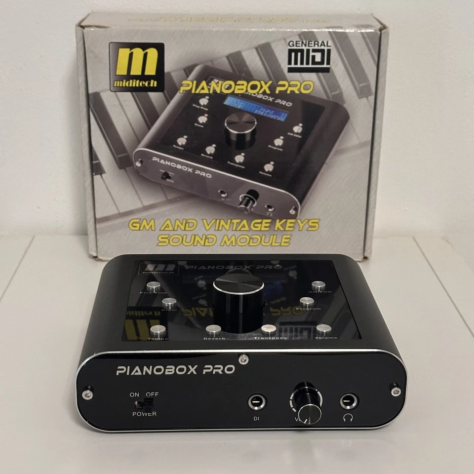 PIANOBOX PRO MIDITECH CON SCATOLA, MANUALE E ALIMENTATORE. OTTIME CONDIZIONI - Immagine 1 di 4
