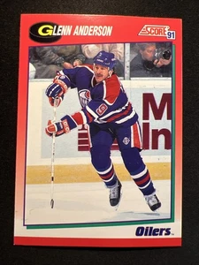 Puntuación 1991: Serie 1-NHL/Inglés #47 Glenn Anderson/Oilers/RW 🏒🐷🏒 - Imagen 1 de 2