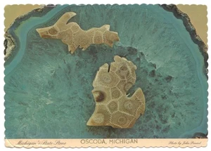 Oscoda Michigan Lake Huron John Penrod Petoskey Steine Postkarte - Bild 1 von 2