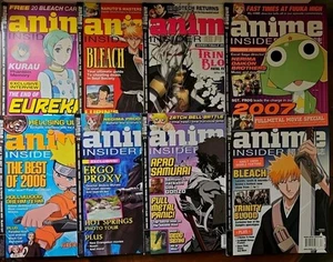 8 Wizard Anime Insider Magazine LOT 36-43 Bleach, Naruto, Afro Samurai, Ergo Pro - Imagen 1 de 10
