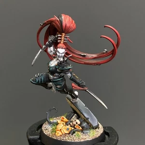 Warhammer 40k Dark Eldar Lelith Hesperax Pro Painted Scenic Wych Succubus Xenos - Picture 1 of 4