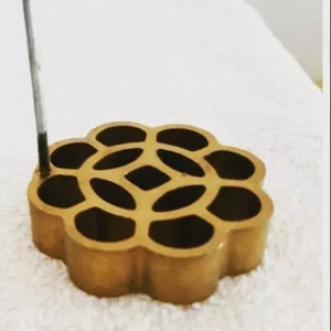 Rosette Cookies Honeycomb Patty Brass Copper Mould Rose Traditional (6cm) - Picture 1 of 2