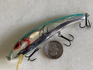 De colección 1995 Algodón Cordell Ripplin Aleta Roja Autógrafo Bob Izumi CRANKBAIT SEÑUELO CROMADO - Imagen 1 de 8