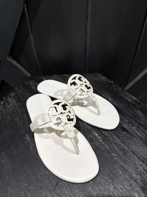 Босоножки Tory Burch MILLER МЯГКИЕ из телячьей кожи новые цвета слоновой кости женские размер 9,5 новые в коробке - Изображение 1 из 4