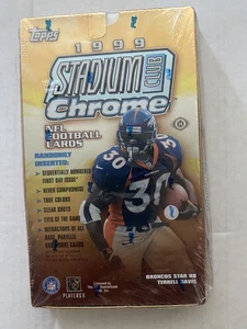 1999 TOPPS STADIUM CLUB CHROME FOOTBALL FACTORY SEALED BOX - Picture 1 of 1
