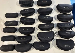 Oakley Sunglass Hard cases lot of 22 Black Large And Small - Picture 1 of 8