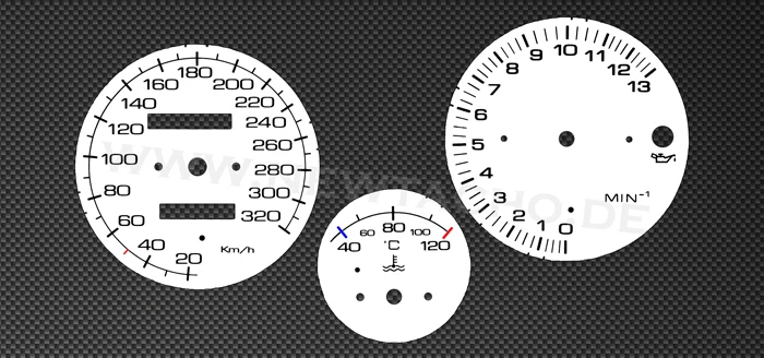 Discos Velocímetro Apto para Ducati 748 916 996 998 Tacómetro Gauge Blanco Dial - Imagen 1 de 1