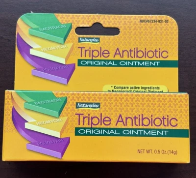 2 pomadas originais antibióticas triplas Natureplex 0,5 oz. Frete grátis - Imagem 1 de 3