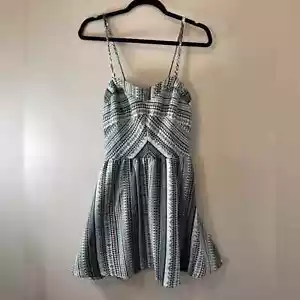 Aeropostale Womens Dress Size S Petite Green Aztec Print Spaghetti Strap Mini - Picture 1 of 10