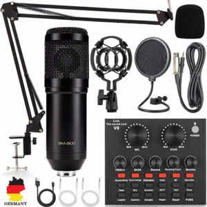 BM800 Home Studio Aufnahmeset Podcast Musik Ausrüstung Kondensator Mikrofon Kit - Bild 1 von 17