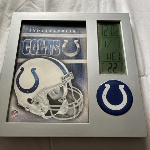 Win craft DESK  INDIANAPOLIS COLTS Clock Date Temperature Cover