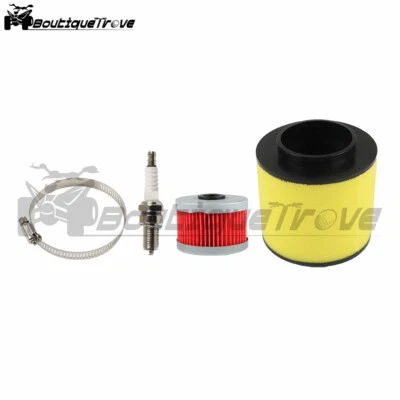 Air Filter Oil Filter & Spark Plug Fit For Honda Foreman 400 450 Rancher 350 ATV - Image 1 of 4
