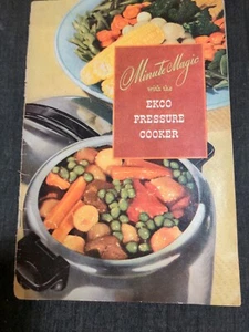 1946 Vintage EKCO PRESSURE COOKER Minute Magic Recipe Booklet - Picture 1 of 3