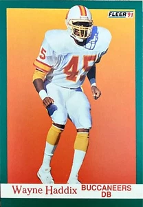 1991 Fleer Wayne Haddix Buccaneers Football - Picture 1 of 2