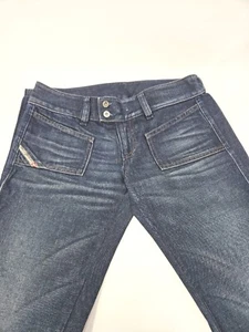 Jeans bootcut Y2K Diesel vita bassa blu taglia 28 - Foto 1 di 11