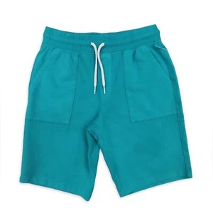 Wonder Nation Boys Husky Size L Large 10 12 Teal Green Drawstring Shorts Pockets - Picture 1 of 12