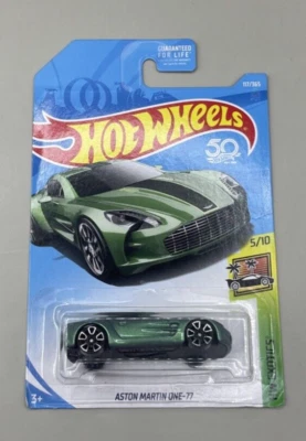 2017 风火轮 117/365 阿斯顿·马丁 One-77 绿色硬件异国情调 5/10 50 号 — 第 1/4 张图片