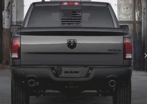 Dodge RAM Back Window Distressed American Flag Decal 2009-2018 - Picture 1 of 17