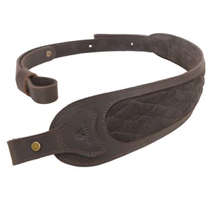 Suede Leather Rifle Shotgun Carry Sling Handmade Hunting Gun Belt Adjustable - Picture 1 of 43