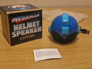 MEGA MAN MEGAMAN USB Helmet Speaker Blue Arcade Block Exclusive NEW With Box
