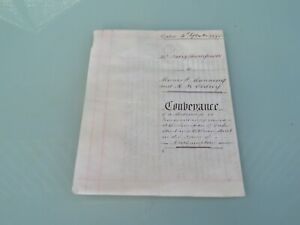 4 Vellum Indentures By Conveyance+ Seals 1880,1910,1917, and 1925  Northampton