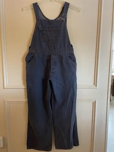 Vintage 1970’s Distressed Overalls Women No Size Missing Buckle 12866 Hong Kong - Picture 1 of 22