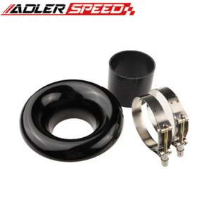 3.5" Universal Black Velocity Stack For Cold/Ram Engine Air Intake/Turbo Horn - Bild 1 von 4