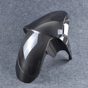 100% Real Carbon Fiber Front Fender For 2023 - 2025 ZX-4RR ZX4RR ZX4R Mudguard - Picture 1 of 4