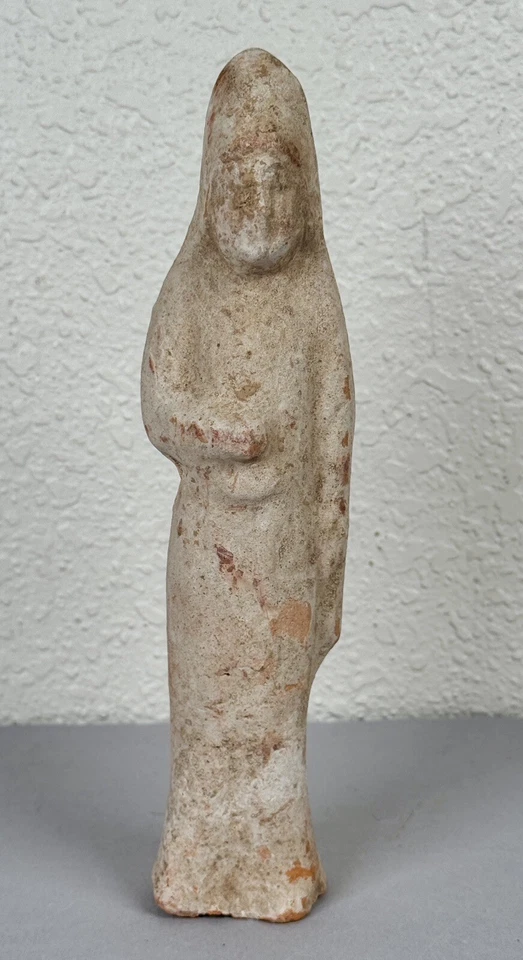 Antigua figura de cerámica funeraria china tumba asistente corte dinastía Han Tang #1 Foto 1 de 4