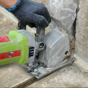 4000W Elektrische Schlitzfräse Wandfräse Mauernutfräse Mauerfräse & 5 Sägeblatt - Bild 1 von 11