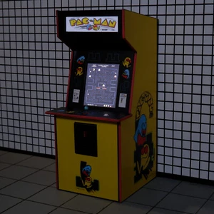 Miniature 1/12 Pac-Man Arcade Machine with light on fit SHF Figma NECA - Picture 1 of 1