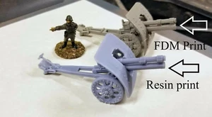 28mm/ 1:56th scale WW2 FDM Dutch K.N.I.L. Bofors Model 1924 105 mm Howitzer - Imagen 1 de 1