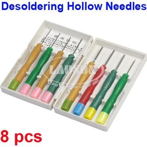 8PCS Hollow Needles Desoldering Tool IC IOS Extraction Set F DIP PCB Soldering A - Picture 1 of 1