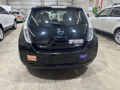 13-17 NISSAN LEAF TAPA MALETERO TRASERO PUERTA LEVADIZA CON CÁMARA DE VISIÓN TRASERA SUPER NEGRO KH3 Foto 1 de 4