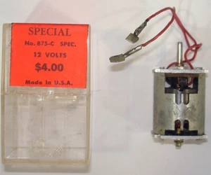WILSONS OF CLEVELAND SLOT RACER SPECIAL 12 VOLT ALTA VELOCITÀ MOTORE ALTA COPPIA 875-C - Foto 1 di 1