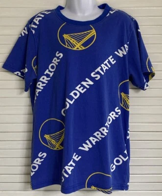 Youth NBA Golden State Warriors T-shirt, 10/12, All over Print Cotton Blend - Image 1 of 3