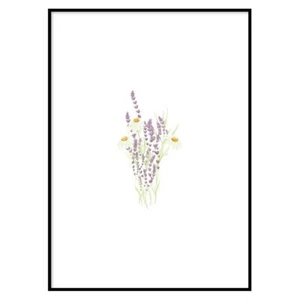 Poster Beauty Con Mazzo di Fiori Poster Arredo Bagno Poster Senza CorniceModerno - Picture 1 of 26