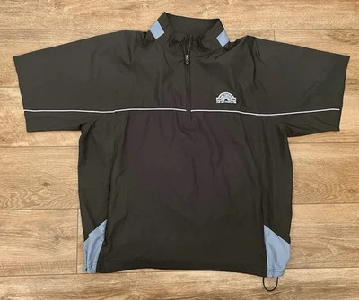 Ahead Extreme 1/4 Zip Golf Windbreaker Pullover Gray/Light Blue Mens Size XL - Image 1 of 3