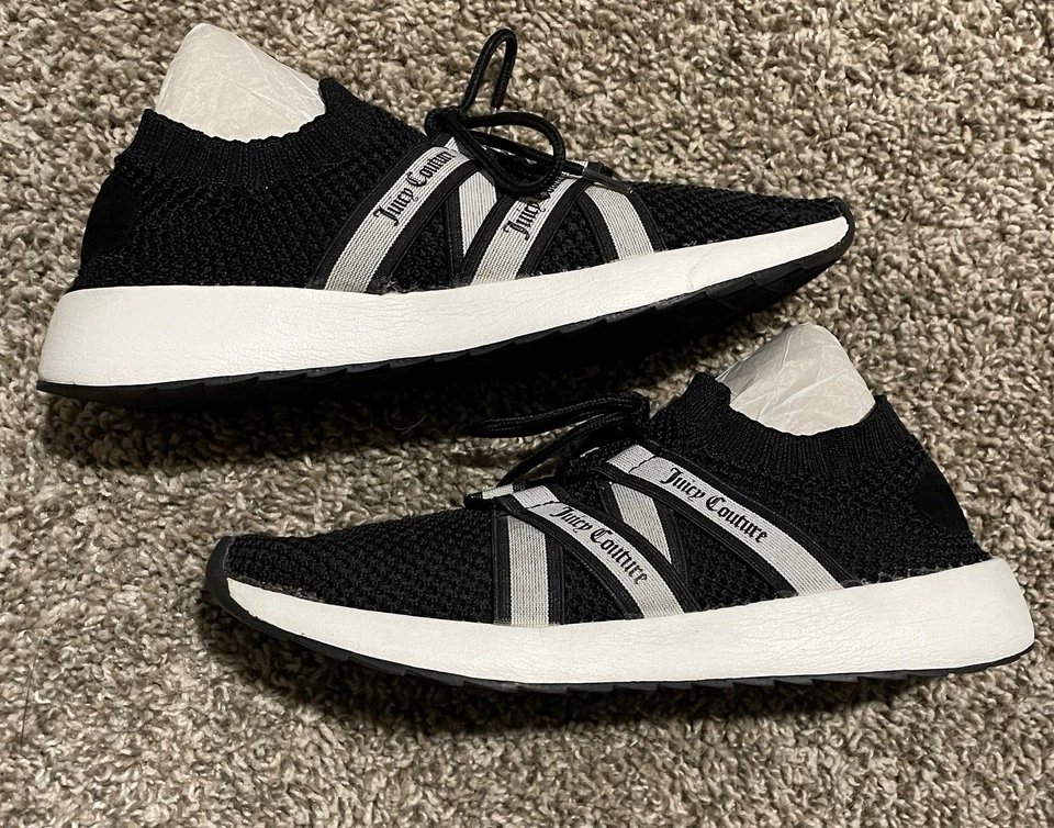 Zapatillas Juicy Couture negras blancas para mujer talla 8,5 esta buena oferta. Te gustará Foto 1 de 4