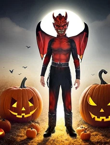 Devil Halloween Costume for Kids Size M 8-10 Years - Picture 1 of 2