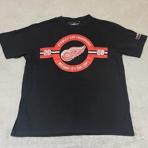 Detroit Red Wings Tshirt Coors Light Promo 2008 Stanley Cup Champions Mens L NHL - Picture 1 of 6