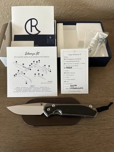Chris Reeve Knives Large Sebenza 31 Bog Oak Inlay Polished L31-1136 RARE NEW - Picture 1 of 10