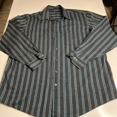 Camisa de vestir de manga larga para hombre 2XLT VanHeusen Studio #784 Foto 1 de 4