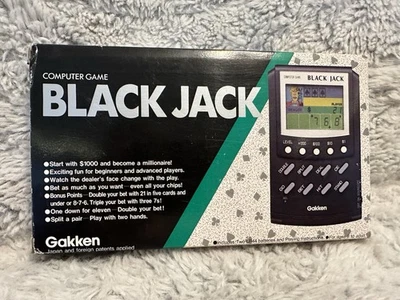 De Colección Gakken Black Jack Computadora Electrónica Japón Caja Instrucciones Raro Portátil  Foto 1 de 3