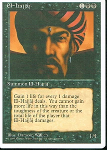 MAGIC THE GATHERING 4TH EDITION BLACK EL-HAJJAJ - Picture 1 of 1