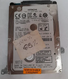 Hitachi HTS543232A7A384 320GB SATA 3.0Gb/s 5400 RPM 2.5" 7mm HDD Hard Drive - Picture 1 of 1