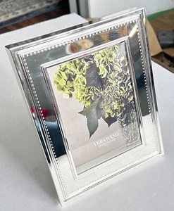 Vera Wang Wedgwood With Love Silver Polished Frame 5x7 New - Picture 1 of 6