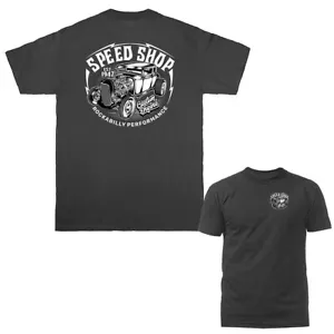 Speed Shop Hot Rod Garage Oldtimer Oldtimer Auto Grafik T-Shirt - Bild 1 von 17
