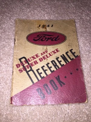 Libro de referencia Ford Deluxe Super Deluxe 1941 original Foto 1 de 4